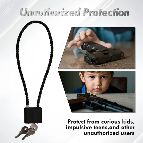 Miniatura 6 de TaShow Heavy Duty Steel Cable with Covered Body and Universal Fit