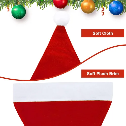 Miniatura 3 de SATINIOR 12 sombreros de Papá Noel, sombrero de tela no tejida para vacaciones, suministros de fiesta de Navidad