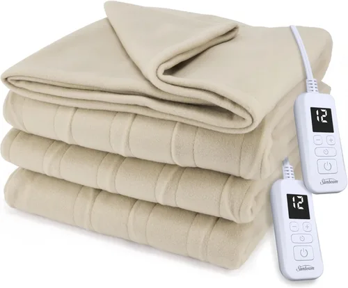 Miniatura 19 de Sunbeam Manta eléctrica de forro polar Royal Ultra de tamaño completo, 84" x 72", 12 ajustes de calor, apagado automático seleccionable de 12 horas