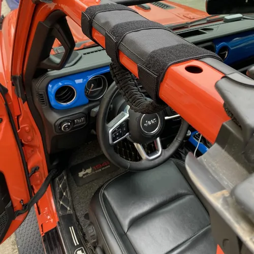 Miniatura 6 de 4 asas de agarre para barra antivuelco, compatibles con Jeep Wrangler JLU JK JKU TJ YJ LJ JT JL y Gladiator JT 1987-2021 UTV y ATV, se adapta a