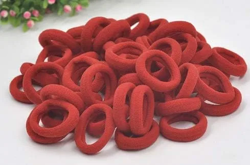 Miniatura 23 de Accesorios para el cabello para niñas y niños, bandas de goma para cola de caballo, bandas elásticas para el cabello (negro)