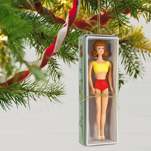 Miniatura 6 de Adorno de Navidad Hallmark Keepsake 2023, Barbie La Mejor Amiga de Barbie, Ornamento Midge, Regalos para Ella