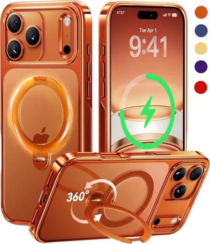 Miniatura 18 de CASEKOO Funda azul cielo brillante para Samsung Galaxy S26 Ultra [soporte magnético giratorio de 360°] [compatible con MagSafe]