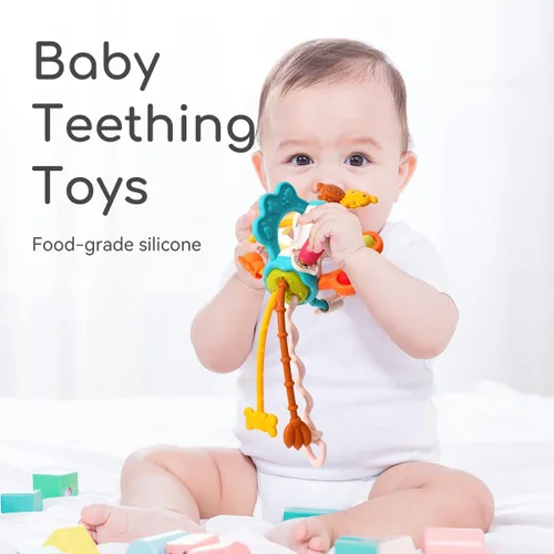 Miniatura 4 de Juguetes Montessori de viaje para niños pequeños, juguetes Montessori para bebés de 6 a 12 meses, juguetes sensoriales para asiento de automóvil