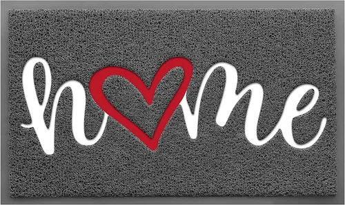 Miniatura 11 de Alfombra de puerta CozyBounty Hello Mats - tapete antideslizante para interiores y exteriores de bajo perfil para entrada, tapete de piso