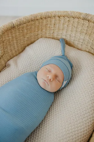 Miniatura 3 de Copper Pearl Manta para envolver al bebé, manta de punto de primera calidad, manta grande suave y elástica para bebé niño y niña, mantas para recién