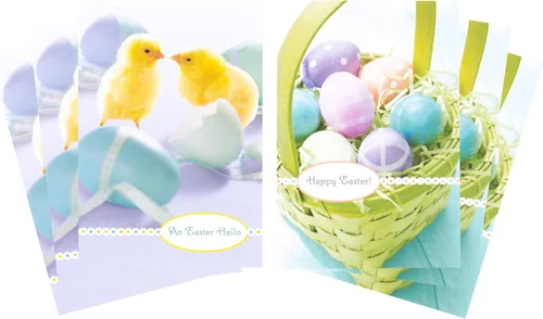 Miniatura 8 de Hallmark Surtido de tarjetas de Pascua, conejitos de Pascua (8 tarjetas con sobres)