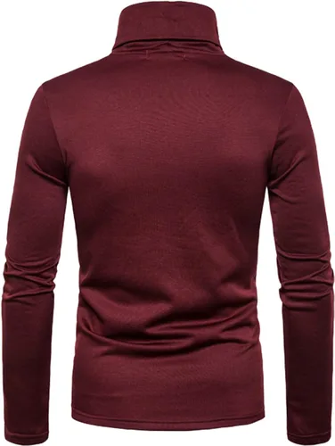 Miniatura 3 de MAQUIDE Suéter básico de punto térmico de cuello alto para hombre