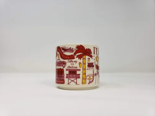 Miniatura 2 de Starbucks Been There Series Miami - Taza de café de cerámica, 14 onzas