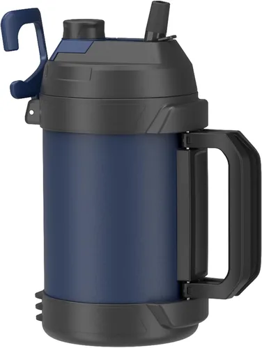 Miniatura 11 de Zukro Jarra de agua de 1 galón, botella de agua grande con aislamiento de triple pared de un galón con popote y boquilla, mantiene el frío 48 horas