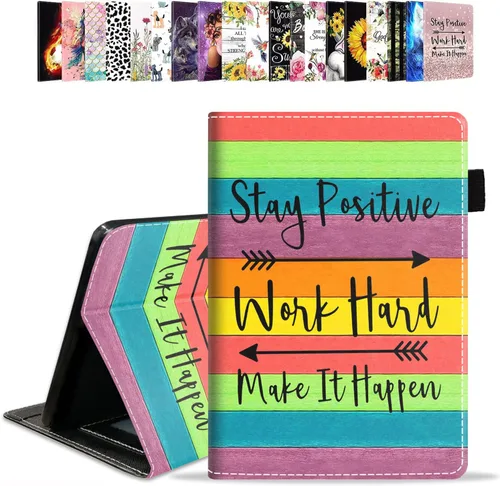 Miniatura 17 de Funda para tablet Amazon Kindle Fire HD 10 de 10.1" (9ª/7ª generación, versión 2019/2017) – Funda de piel sintética con función de encendido