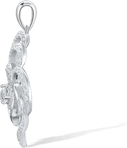 Miniatura 2 de Santuzza Colgante de plata de ley 925 con patrón geométrico para mujer