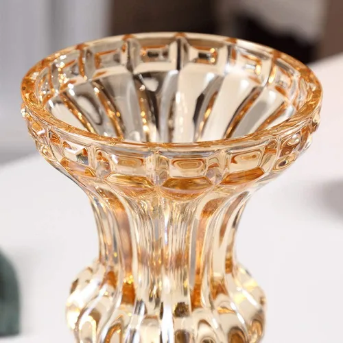Miniatura 3 de Jarrones de flores grandes elegantes para mesa de cocina, comedor, sala de estar, decoración del hogar, flores de vidrio grandes retro europeas