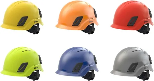 Miniatura 3 de Bullard Cen10 Casco con correa de barbilla integrada Amarillo hi-viz