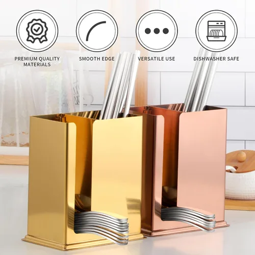Miniatura 2 de DOCBLACK Palillos de acero inoxidable con soporte para palillos, estante de secado de utensilios, 5 pares de palillos reutilizables aptos