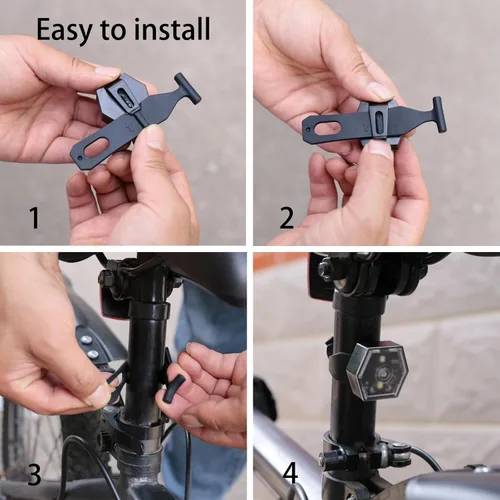 Miniatura 6 de Bike Tail Lights Bicycle Cycling Rear Light USB-C Rechargeable Clip on Strobe LED Safety Light, Running Lights for Runners Flashing Bike Lights for