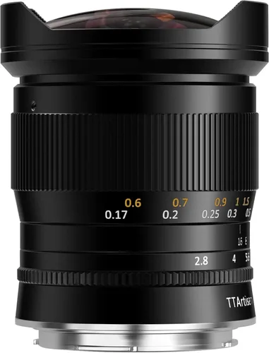 TTARTISAN Lente manual ultra ancha de 0.433 in F/2.8 L Fisheye de marco completo para montaje L FP FPL SL SL2 S1 S1R S5M2 (L-Monut nuevo, negro)