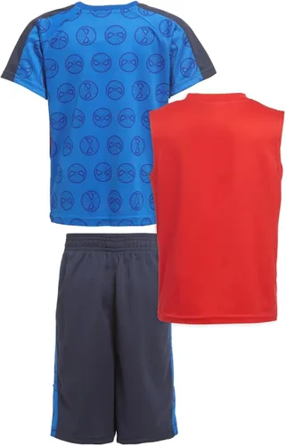 Miniatura 2 de Marvel Conjunto de camiseta de manga corta de superhéroe, Vengadores y Spider-Man para niños