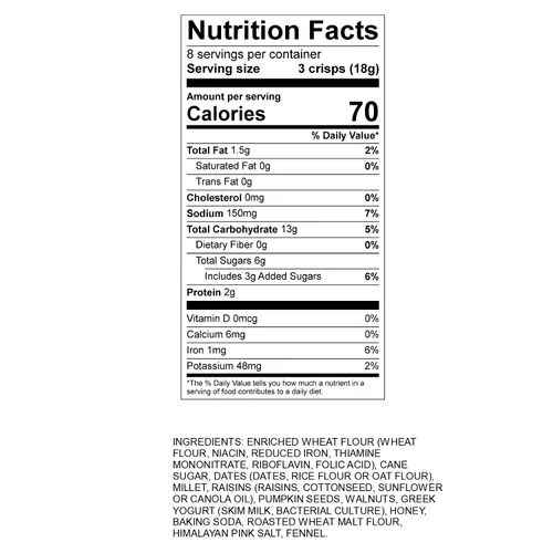 Miniatura 3 de Kii Naturals Artisan Crisps, fecha y nuez, 5.3 onzas (paquete de 1)