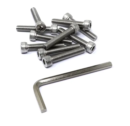 Miniatura 205 de iexcell 25 piezas M4 x 60/65/70/75/3.150 in paso de rosca 0.028 in acero inoxidable 304 cabeza hexagonal Tornillos Tornillos surtido Kit