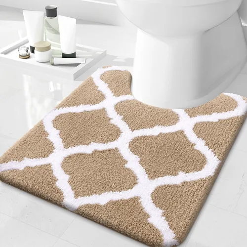 Miniatura 21 de OLANLY Alfombras de baño de 24 x 16 pulgadas, microfibra suave y absorbente, antideslizante y peluda, lavable a máquina, tapetes para el suelo