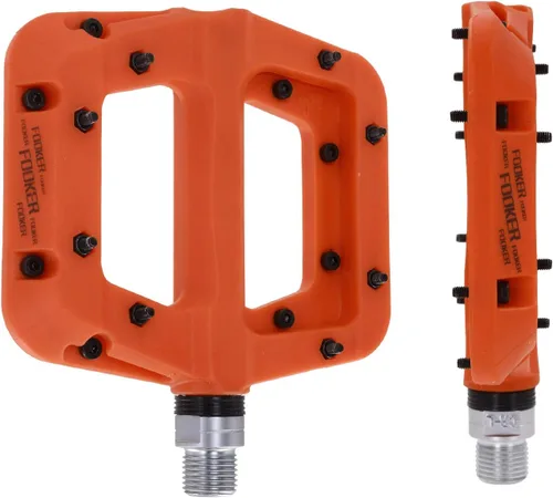Miniatura 4 de FOOKER Pedales MTB para bicicleta de montaña, 3 rodamientos, antideslizantes, ligeros, de fibra de nailon, pedales de plataforma de bicicleta