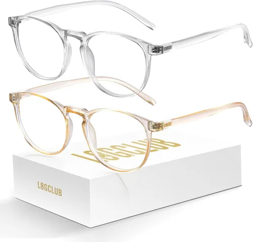 Miniatura 6 de Gafas de luz azul para mujer/hombre, gafas de bloqueo de luz azul, gafas de computadora redondas retro antifatiga ocular L31blacktou