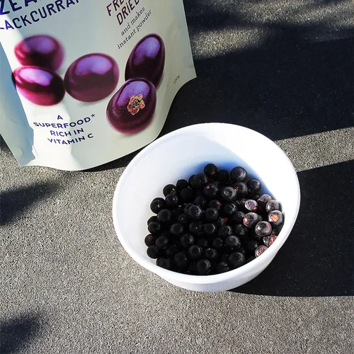 Miniatura 5 de ViBERi Grosellas negras orgánicas liofilizadas 4.23 oz Bayas superfrutas 100% cultivadas en NZ, vitamina C natural y antocianinas, veganas • Sin
