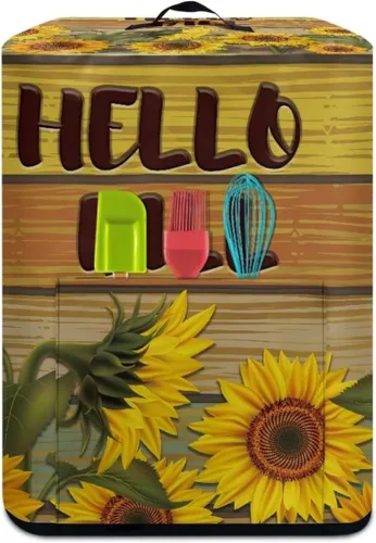 Miniatura 3 de ZOUTAIRONG Funda para freidora de aire de girasol de otoño para el hogar, accesorios de decoración de cocina, fundas para electrodomésticos pequeños