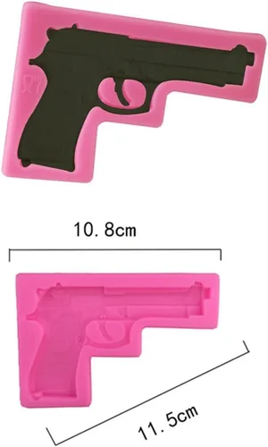 Miniatura 2 de Moldes de silicona para pistola, moldes de silicona para hornear para bricolaje, moldes de fondant de chocolate para hacer azúcar, pasteles, postres