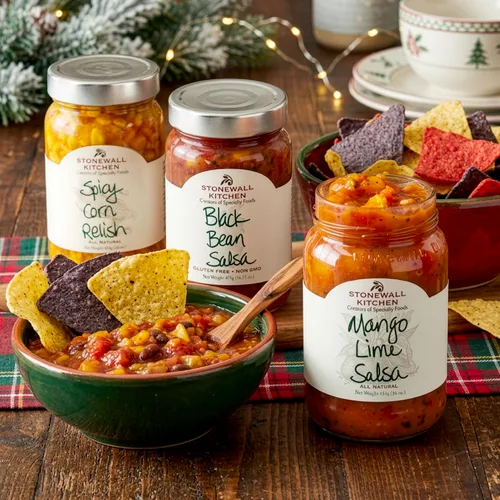 Miniatura 4 de Stonewall Kitchen Salsa Collection Holiday Gift Box