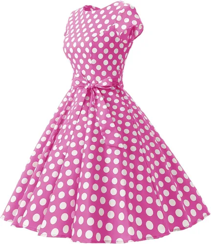 Miniatura 78 de Dressystar - Vestidos clásicos de fiesta con mangas casquillo, estilo Rockabilly y retro de la década de 1950