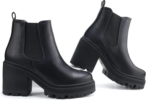 Miniatura 5 de firelli Botas Chelsea de moda para mujer, botas de plataforma clásicas