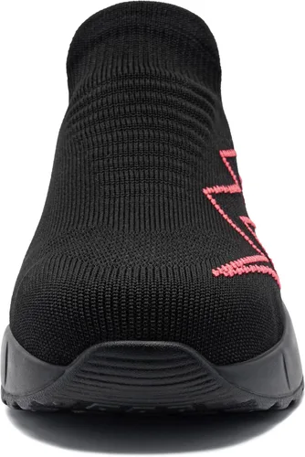 Miniatura 3 de LARNMERN Zapatos deportivos de punta de acero para mujer, zapatos de trabajo con puntera de seguridad, con amortiguación de aire, zapatos casuales