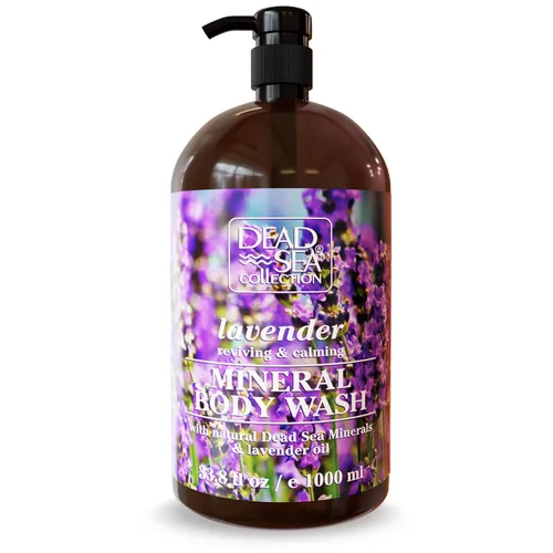 Miniatura 16 de Dead Sea Collection Gel de baño Almond Vanilla para mujeres y hombres, con minerales puros del mar muerto y aceite de almendras dulces, limpia e