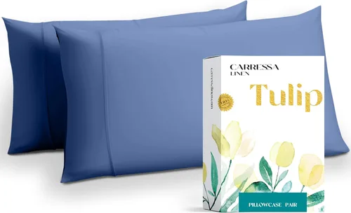 Miniatura 54 de Carressa Linen - Juego de sábanas de 800 hilos de 100 % algodón egipcio, tamaño King (4 piezas, arena del desierto) suave, refrescante, bolsillo