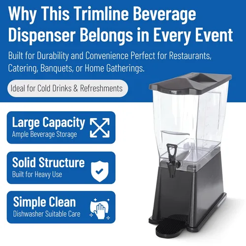 Miniatura 3 de Dispensadores de bebidas Carlisle TrimLine Premium, Negro, 1