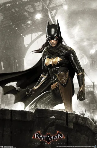 Miniatura 10 de Trends International DC Comics Video Game-Arkham Knight-Batgirl - Póster de pared, 14.72 x 22.37 pulgadas, versión enmarcada de madera de granero