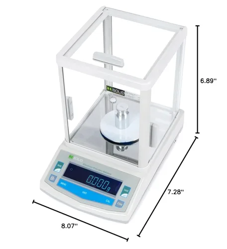 Miniatura 10 de U.S. Solid balanza de precisión digital analítica, para laboratorio, 0.001 g, 1 mg, 100 g