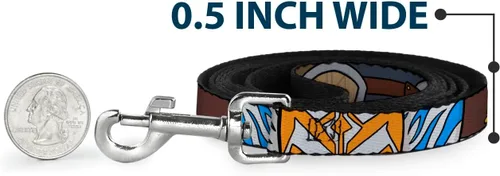 Miniatura 4 de Buckle-Down Star Wars Correa para mascotas, correa para perro, elementos limitadores de Star Wars The Clone Wars Ahsoka Tano, 4 pies de largo 1.0