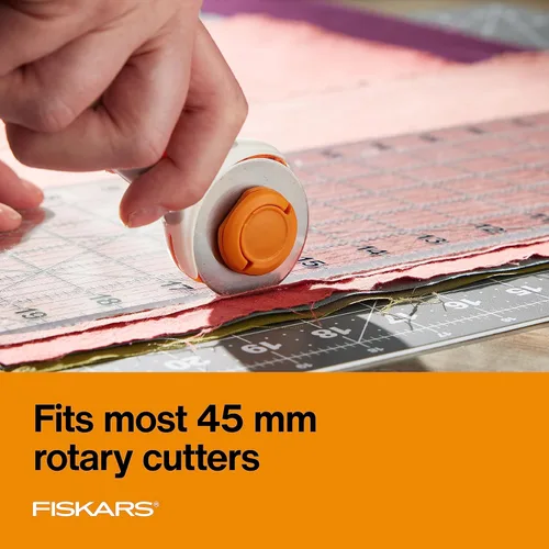 Miniatura 2 de Fiskars. Cuchillas giratorias de 45 mm. 2 por paquete. Cuchillas de repuesto para cortadoras giratorias. Corte de precisión para acolchados