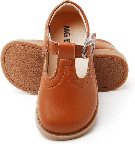 Miniatura 3 de SOFMUO Zapatos Mary Jane para niña pequeña, zapatos de ballet con lazo para niñas, fiesta, escuela, boda, uniforme de princesa, zapatos de vestir