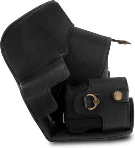 Miniatura 3 de MegaGear Funda de cuero para cámara puede usarse con Nikon Coolpix B600
