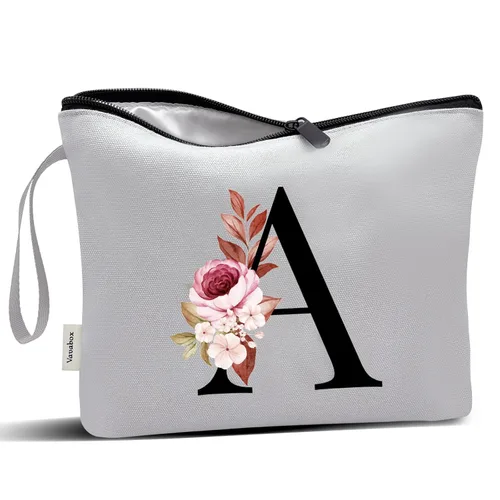 Miniatura 205 de Vavabox A-Z Bolsa de Maquillaje Personalizada, Regalos de Cumpleaños para Mujeres y Mamá, Regalos para la Mejor Amiga, Bolsa de Cosméticos