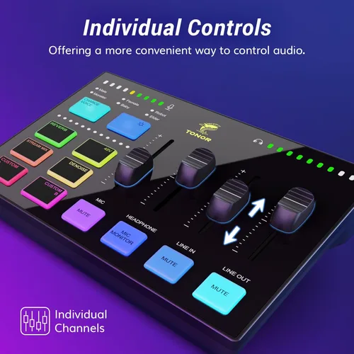 Miniatura 3 de TONOR Kit de micrófono dinámico para podcasts, interfaz de audio y micrófono XLR/USB para podcasting, grabación, micrófono de estudio cardioide XLR