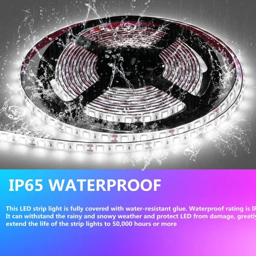 Miniatura 6 de Tira de luces LED para lancha, 32.8 pies, luces LED de pontón marino, luz interior de barco impermeable, luces debajo del túnel, luz de cubierta