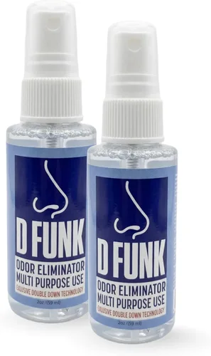 Ardent D Funk Eliminador de olores fuertes, paquete de 2, botella de 2 onzas, aerosol para eliminar olores y olores, suministros para mascotas,