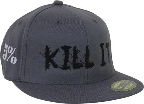 Miniatura 2 de 5% Nutrition Gorra de camionero Flexfit Snapback negra y roja para hombres y mujeres