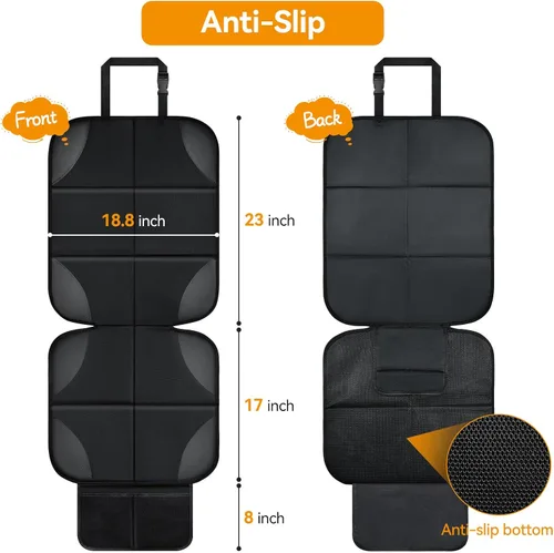 Miniatura 4 de Musclez Protectores de asiento de automóvil, fundas de asiento de automóvil impermeables de tela 600D, respaldo antideslizante y 2 bolsillos