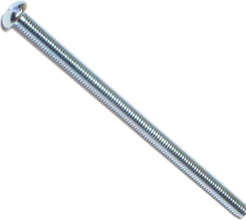 Miniatura 12 de Hard-to-Find Fastener 014973315559 Tornillos de máquina redondos ranurados, 8-32 x 3-1/2, pieza-15, zinc